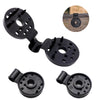 Black plastic shade cloth clips for securing netting and outdoor fabric