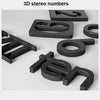Modular 3D Number Wall Clock with Silent Movement