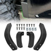 Set of black mud flap delete covers and mounting hardware for Chevrolet Silverado 1500
