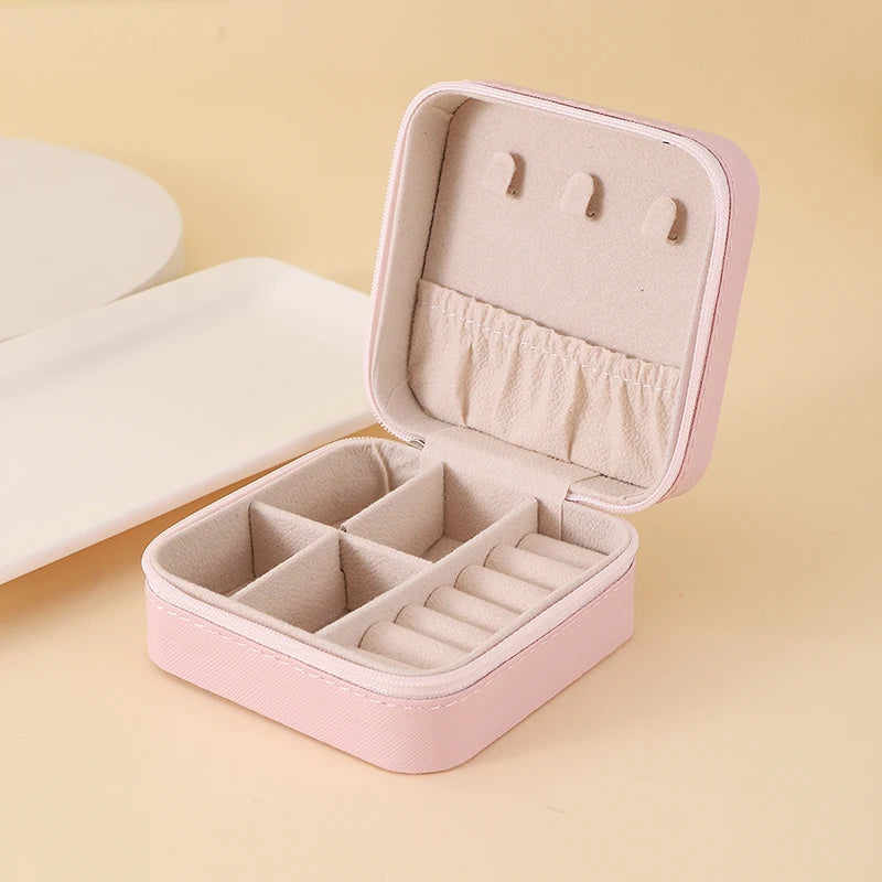 Leather Travel Jewelry Case