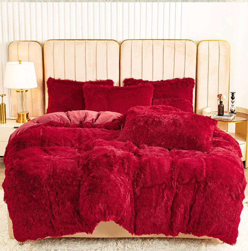 Plush 3-Piece Duvet Cover Set – Ultra-Soft Cozy Bedding