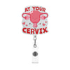 Sparkling Acrylic Retractable Badge Reel with Clip