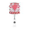 Sparkling Acrylic Retractable Badge Reel with Clip