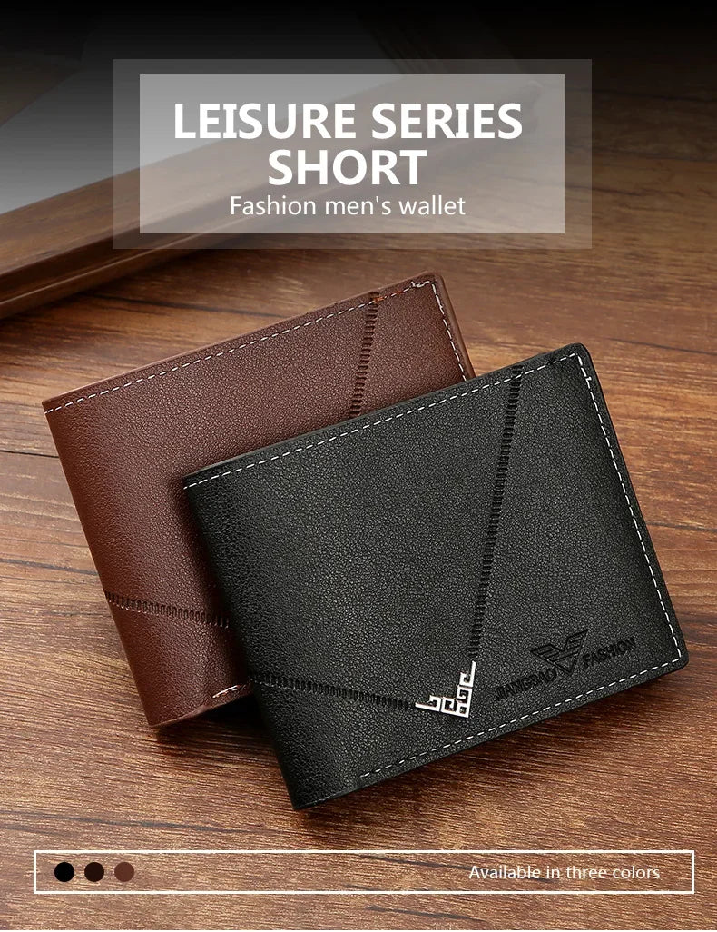 Slim RFID-Blocking Leather Bifold Wallet with Cash Clip