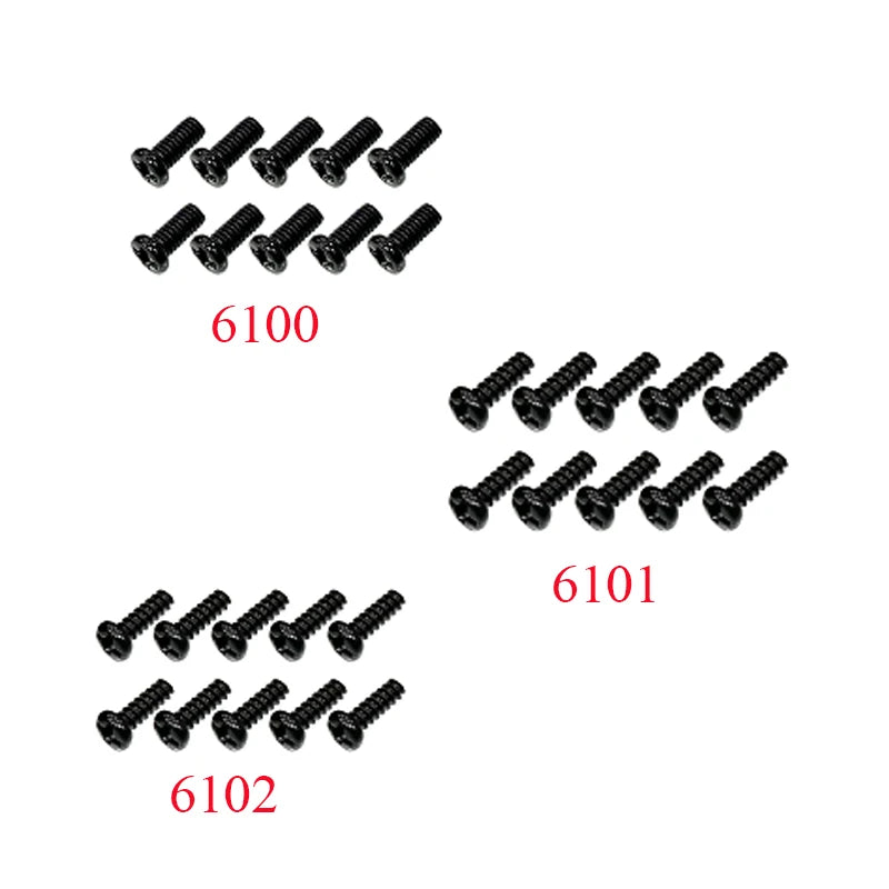 A collection of various black servo gears and components for a high-speed 1/16 4WD RC car receiver parts kit.
