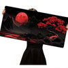 Red Moon Silicone Gaming Mouse Pad with Anti-Slip Base