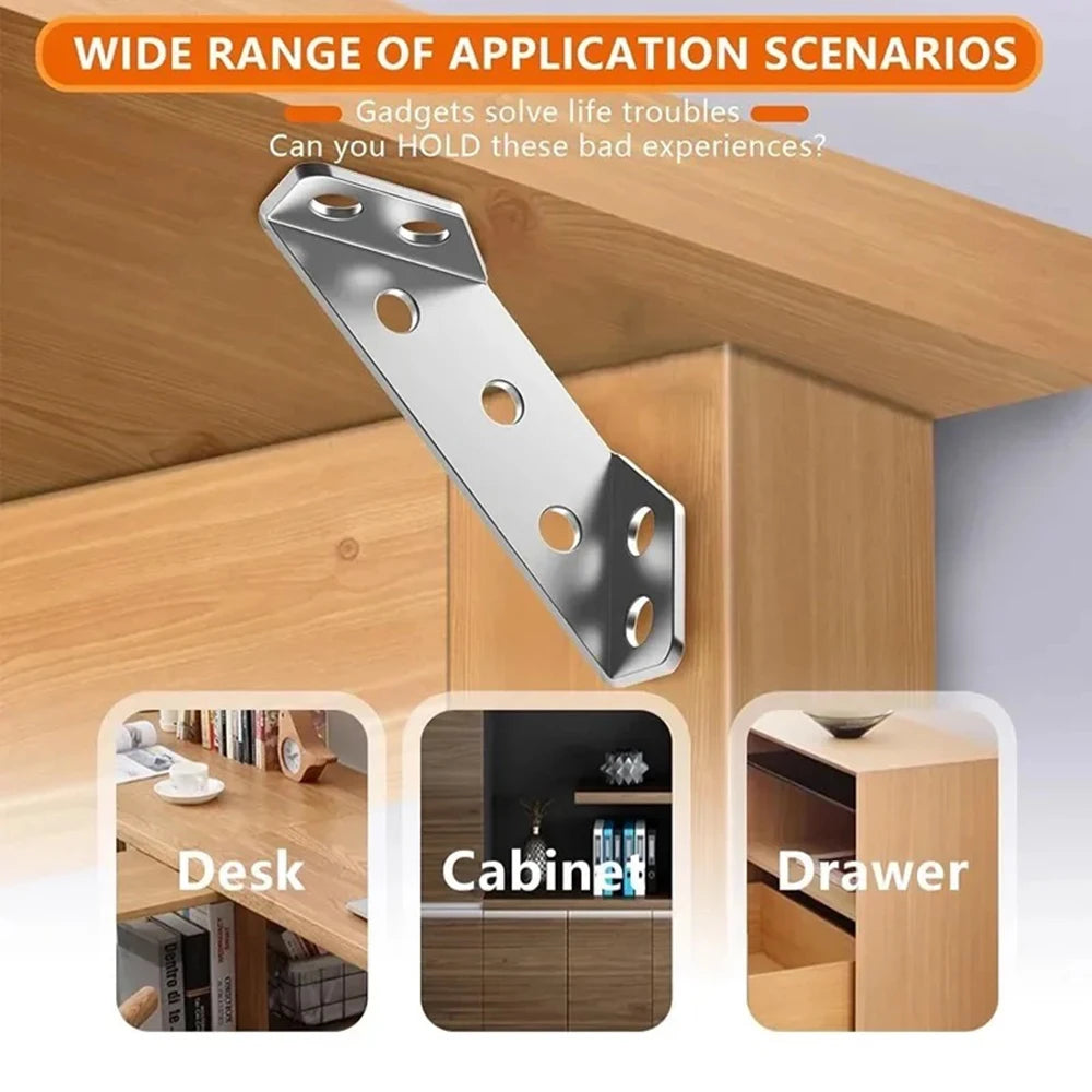 Stainless Steel Corner Brackets for Furniture Reinforcement
