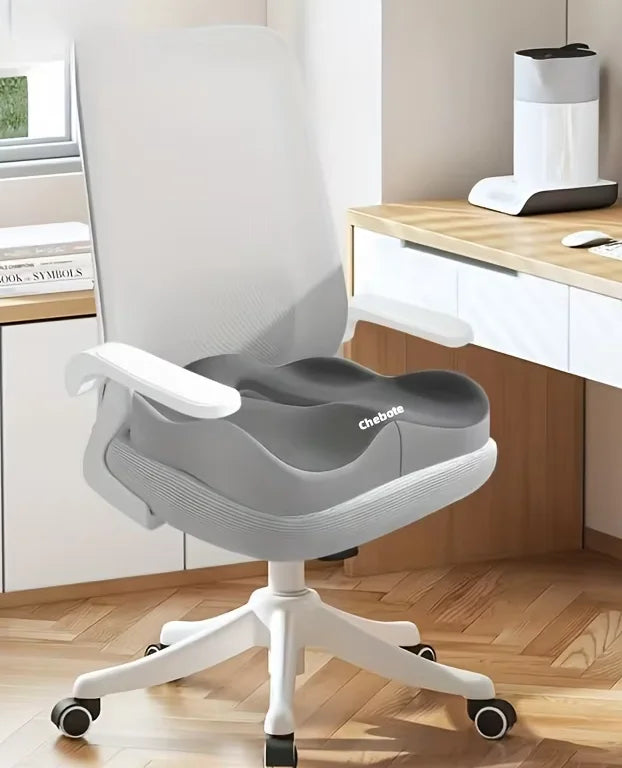 Memory Foam Seat Cushion - Ergonomic Comfort & Washable Cover