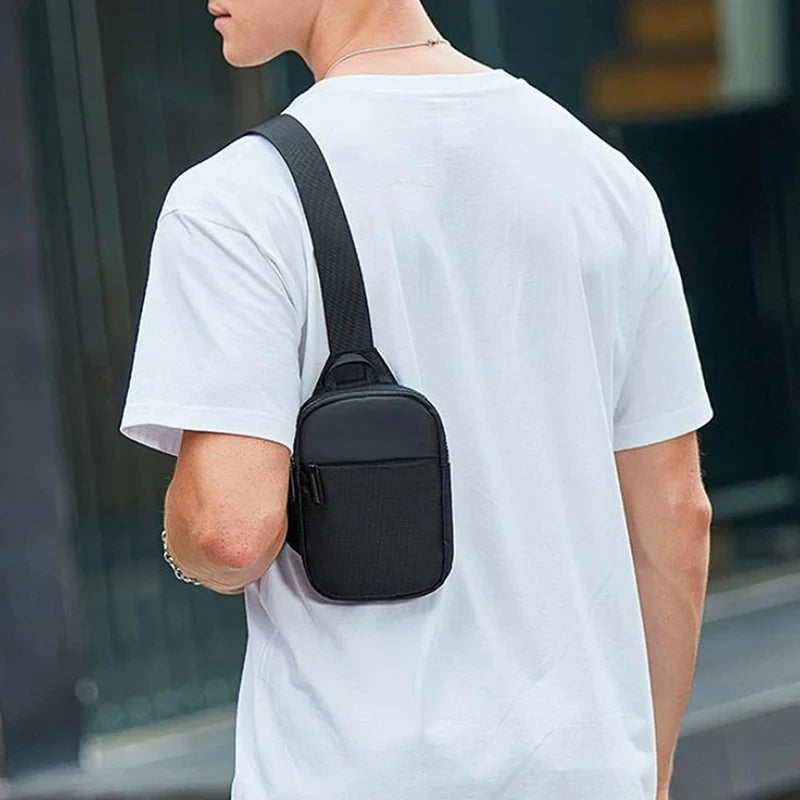 Mini Sling Crossbody Bag - Waterproof Nylon Chest Pack
