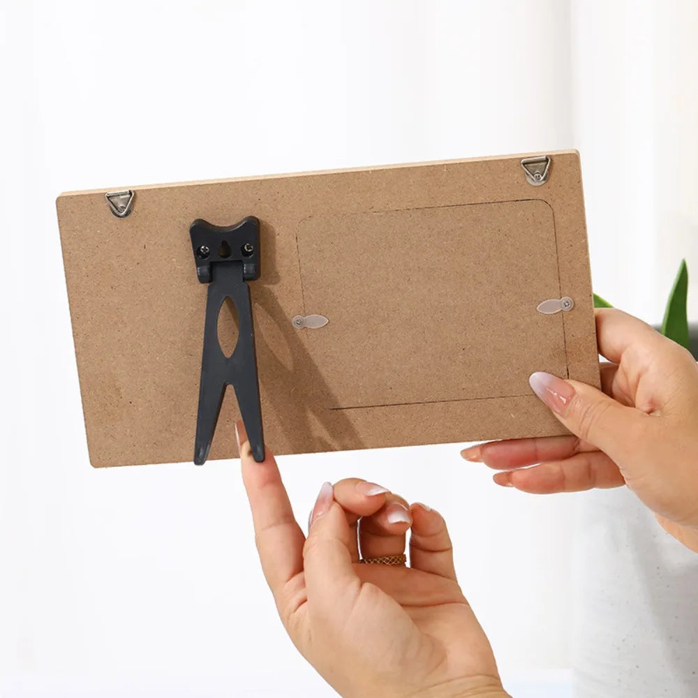 Wooden Pregnancy Countdown Picture Frame with Ultrasound Slot