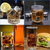 Reusable Stainless Steel Whiskey Stones with Tongs