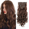 22-Inch Curly Wavy Clip-In Hair Extensions - 7 Piece Set