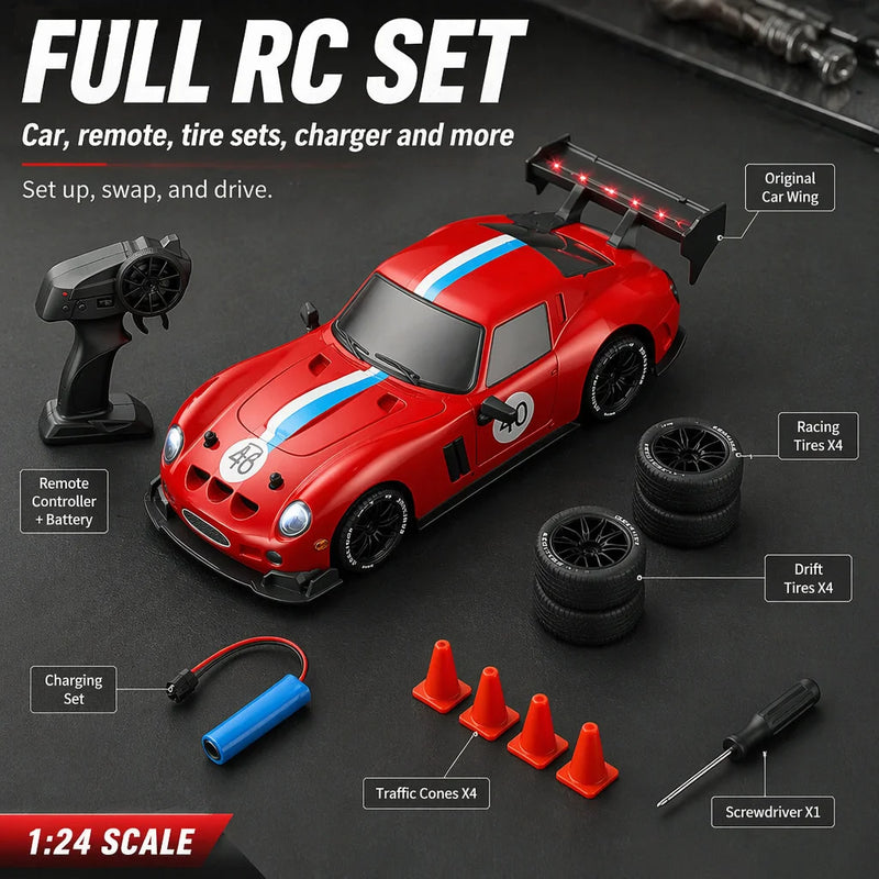 2.4GHz Remote Control Drift Car with LED Lights