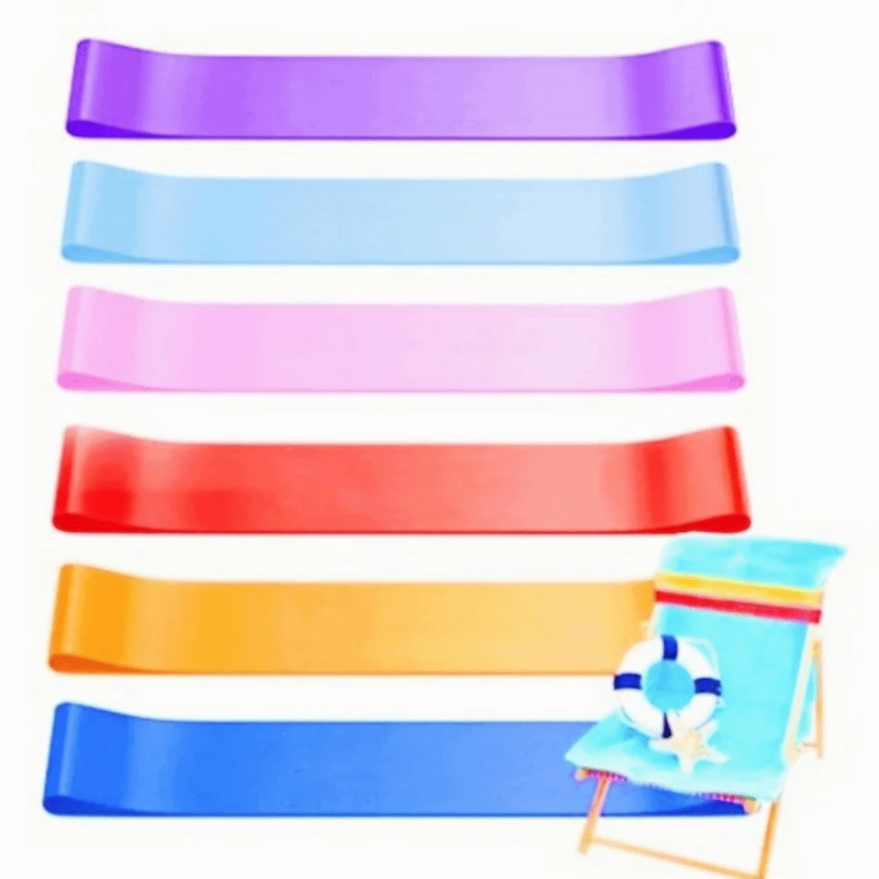 Windproof Beach Towel Clips - 4 Pack Silicone Bands