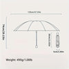Large Manual Umbrella with Reinforced 12-Bone Frame