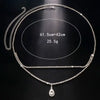 Rhinestone Water Drop Waist Chain