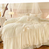 Princess Chiffon Duvet Cover with Romantic Ruffles