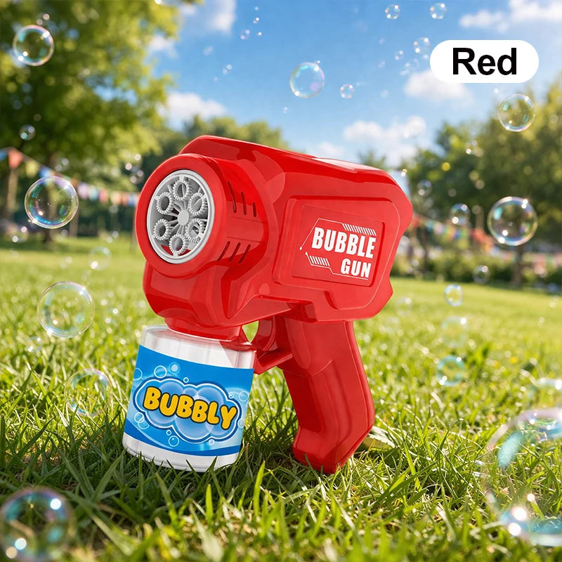 Automatic Bubble Gun for Kids – No Batteries Needed