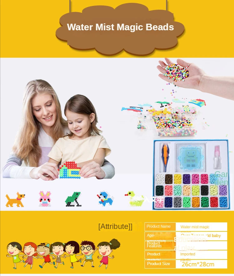 Magic Water Spray Beads Craft Kit – 1000 Colorful Beads for DIY Art Projects