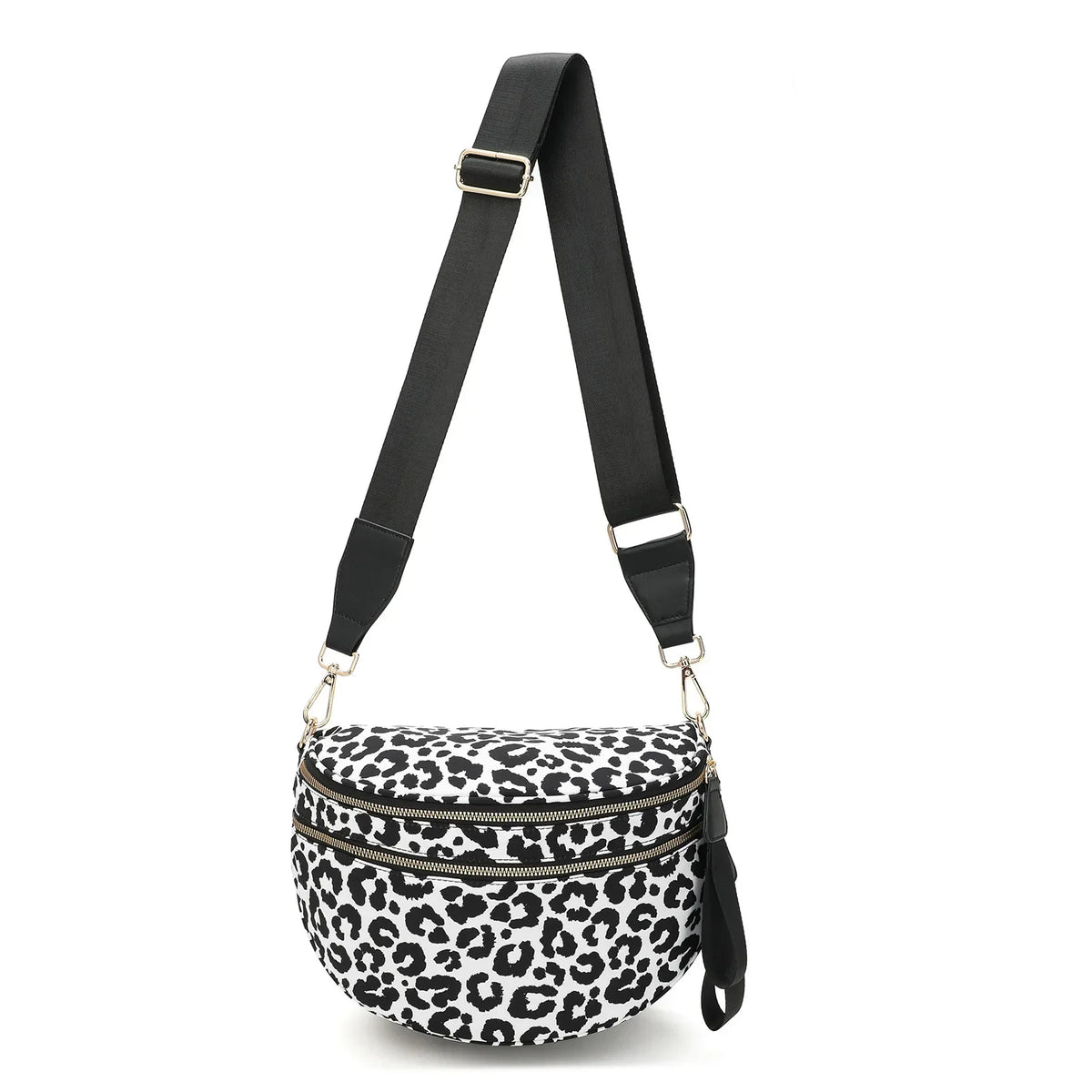 Women's Checkered Fanny Pack with Adjustable Crossbody Strap