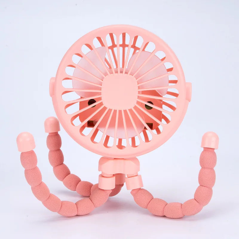 Flexible Clip-On Rechargeable Mini Fan