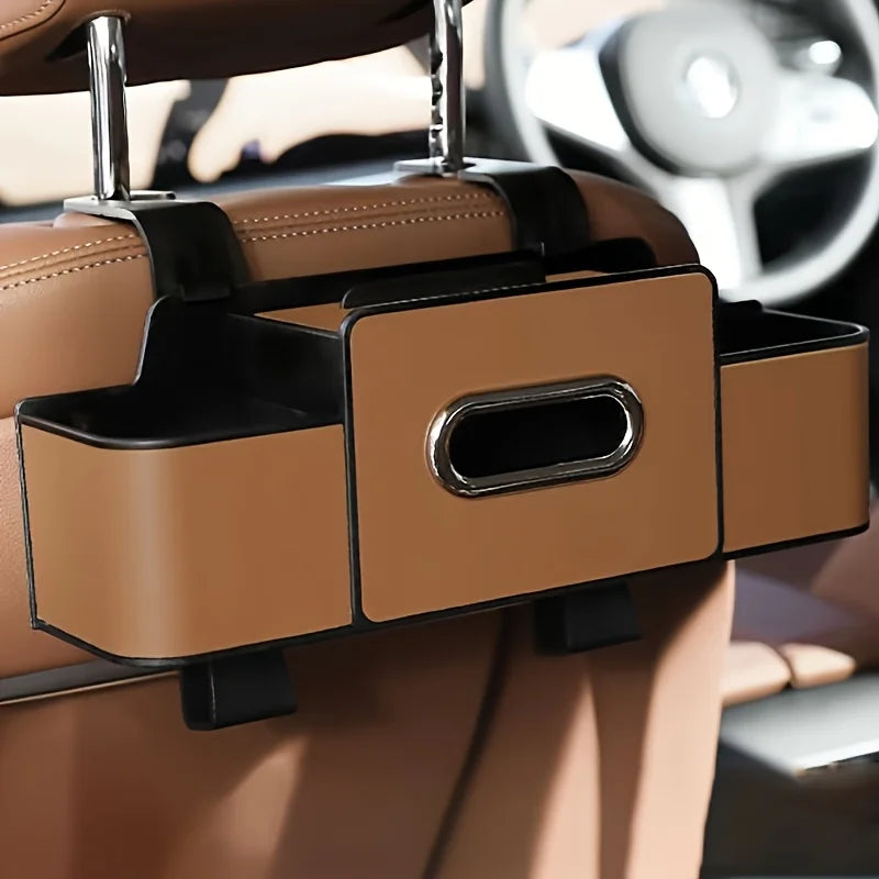 Car Seat Back Organizer with Storage Box