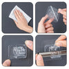 Self-Adhesive Curtain Rod Holders - No-Drilling Clamp Hooks