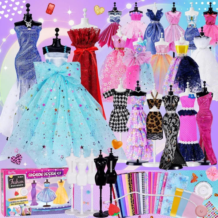Kit de Diseño de Vestidos de Princesa DIY para Niños