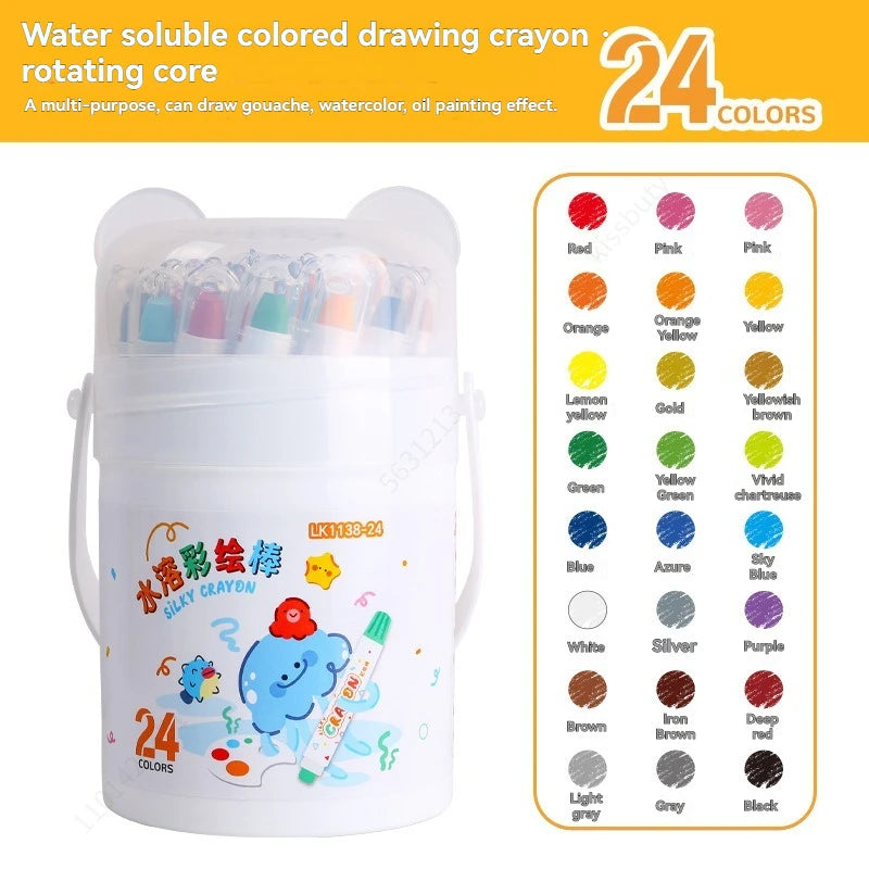 Set de Crayons Gel Pastel Soyeux et Tournables