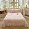 Embroidered Tulip Coverlet Set with Pillow Shams