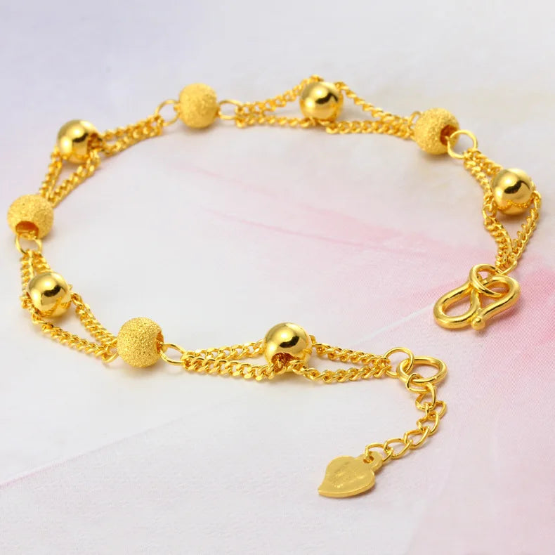 Figaro Chain Bracelet in 18k Gold