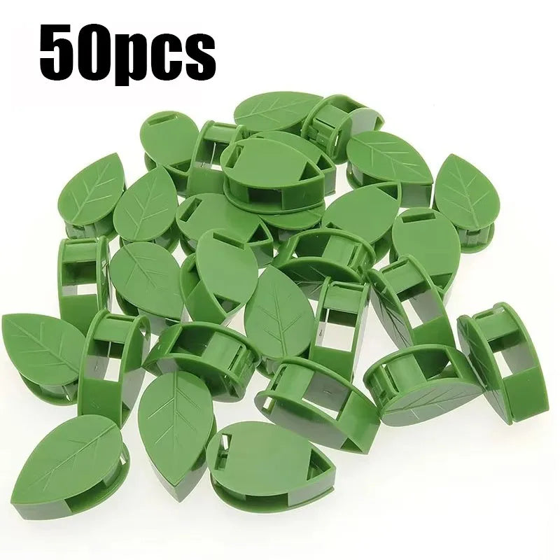 Self-Adhesive Leaf-Shaped Plant Climbing Clips