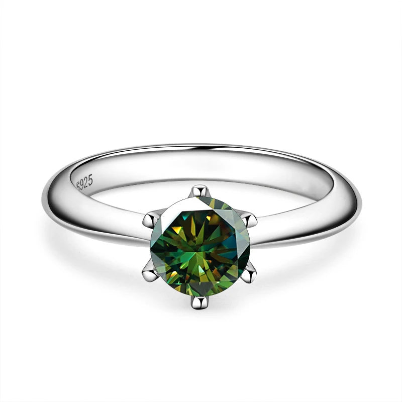 GRA Certified VVS1 Moissanite Solitaire Ring