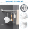 Self-Adhesive Curtain Rod Clamp Hooks – Punch-Free Wall Hanging Holders
