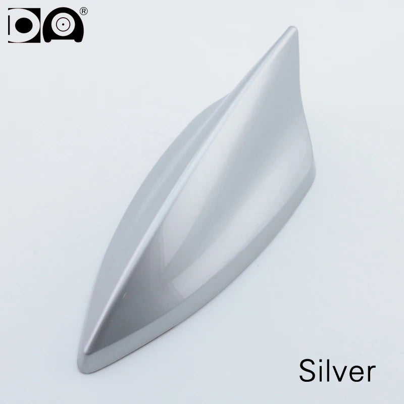 Silver 5D Shark Fin Car Antenna for FM/AM signal reception