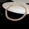 Geometric Rhinestone Choker Necklace