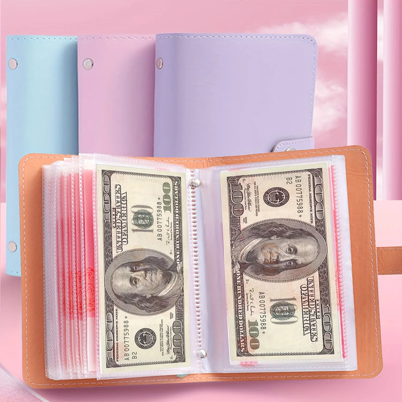 Álbum de Colección de Billetes en Piel Sintética