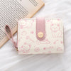 Cute Cat Face PU Leather Coin Purse with Wrist Strap