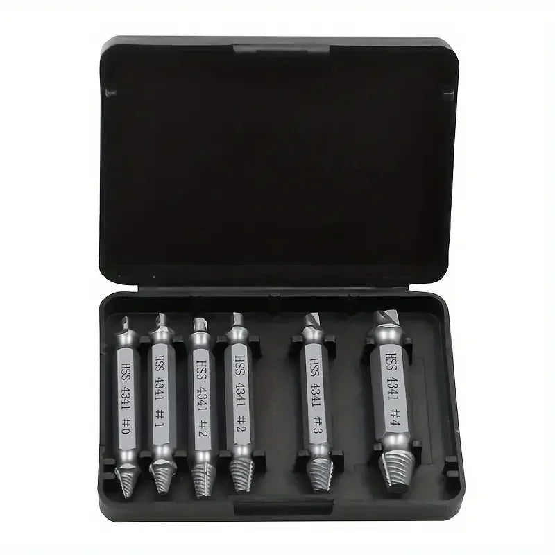 6-Piece Damaged Screw & Bolt Extractor Set