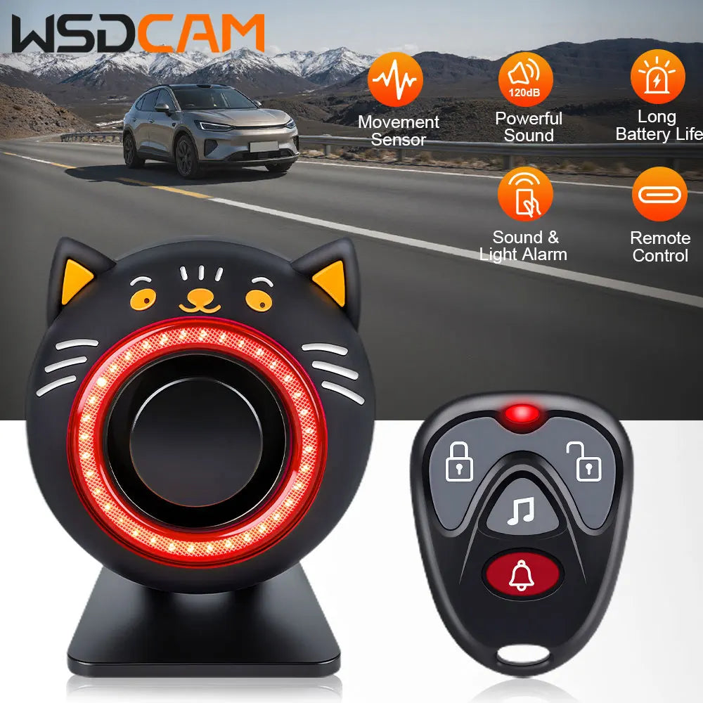 120dB Wireless Car Alarm System with Remote Control