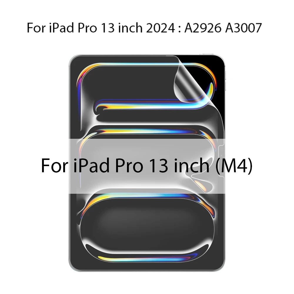 A matte screen protector for an iPad Pro 13 inch, showing the device's display area.