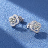 Four-Leaf Clover Moissanite Stud Earrings