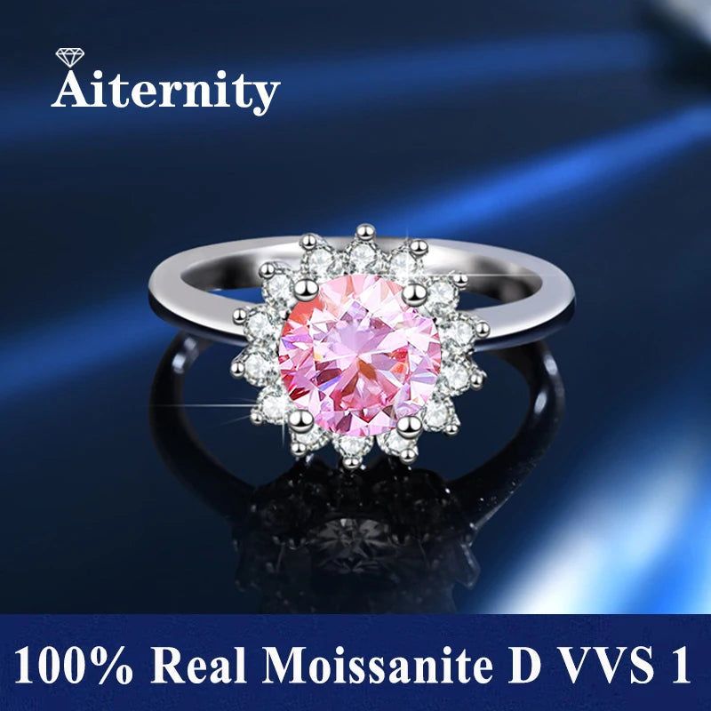 Adjustable Moissanite Ring with Tension Setting