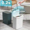 15L Touchless Sensor Trash Can with Automatic Lid