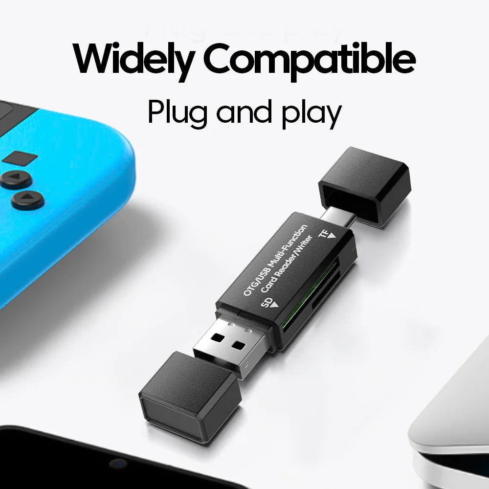 2-in-1 USB-C & USB-A Memory Card Reader