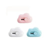 Two compact rabbit mini cutters in pink and light blue colors shown side by side.