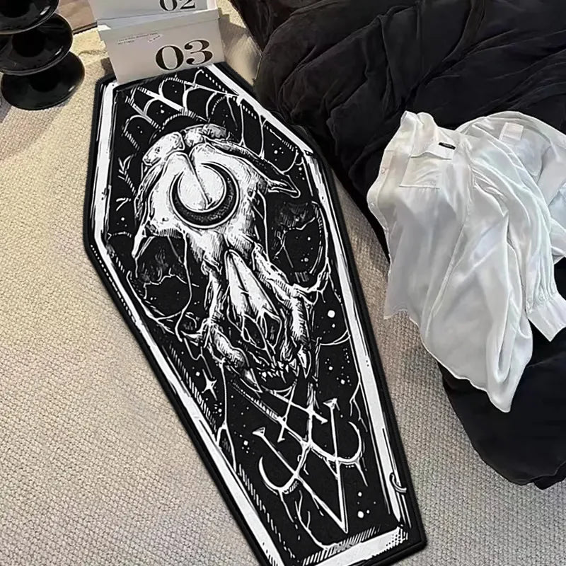 Gothic Skull Print Non-Slip Floor Mat