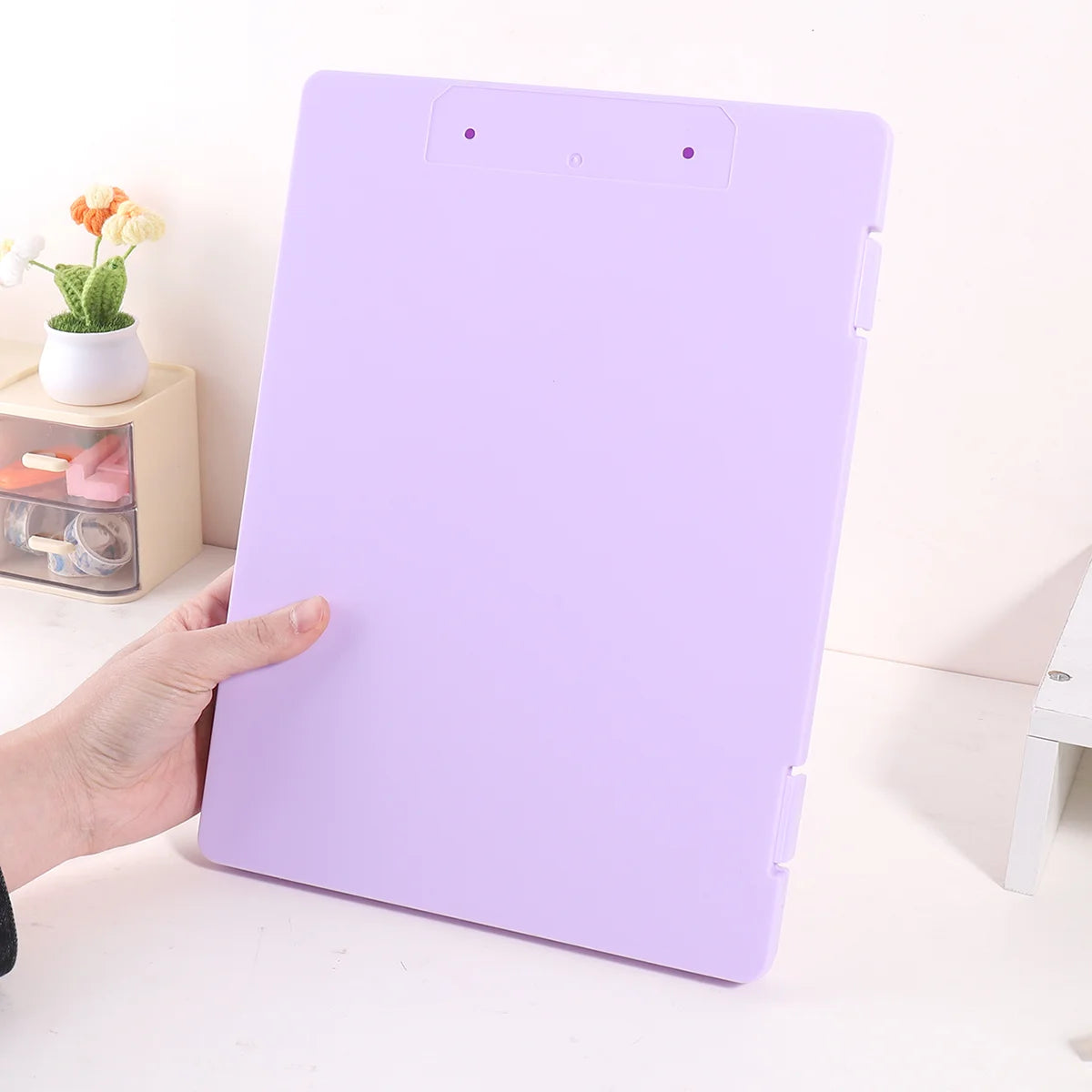 2-in-1 A4 Writing Board & Document Storage Box