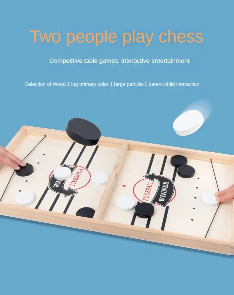 Fast-Sling Puck Board Game for Kids and Families