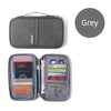 Travel Passport Holder with RFID Zipper Closure